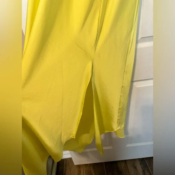 Satin Maxi Dress With Slit - Picture 5 of 5